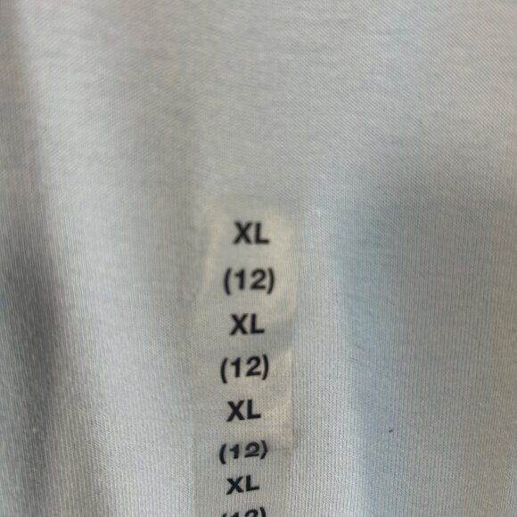 Gap Kids Light Blue V-Neck Top With Satin Trim Girls Size 12 NWT - Picture 3 of 13